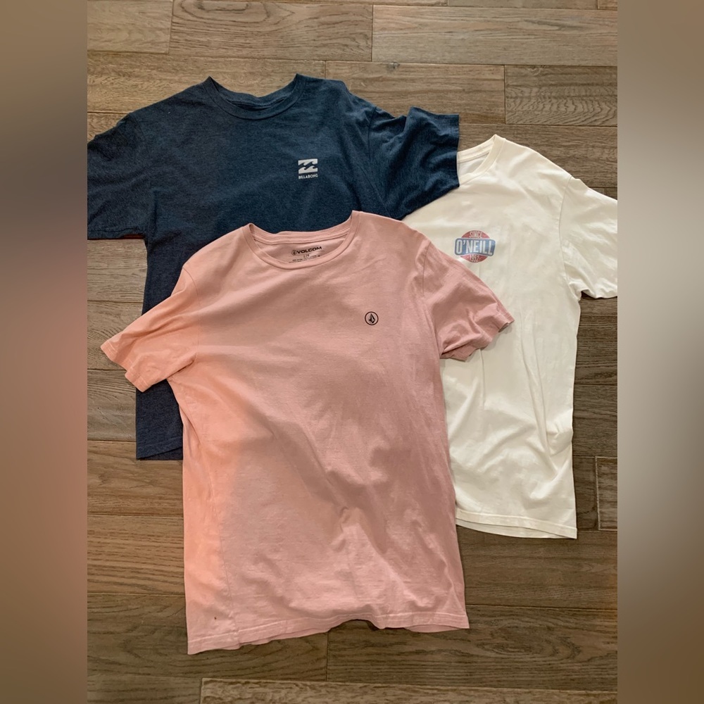 3 Surf Shirt Bundle Volcom Billabong O’Neill